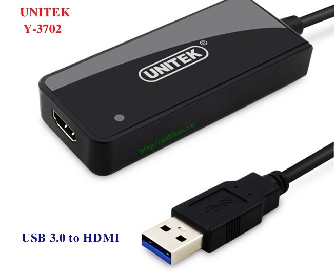 Cáp chuyển đổi USB 3.0 sang HDMI Unitek Y-3702 chính hãng